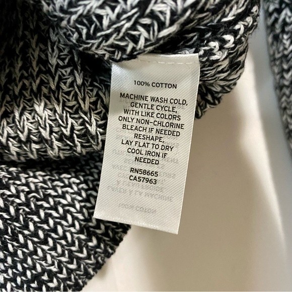 Abound Women’s Easy Stitch Ribbed Mock Neck Long Sleeve Sweater Black Marl NWT - Picture 5 of 7